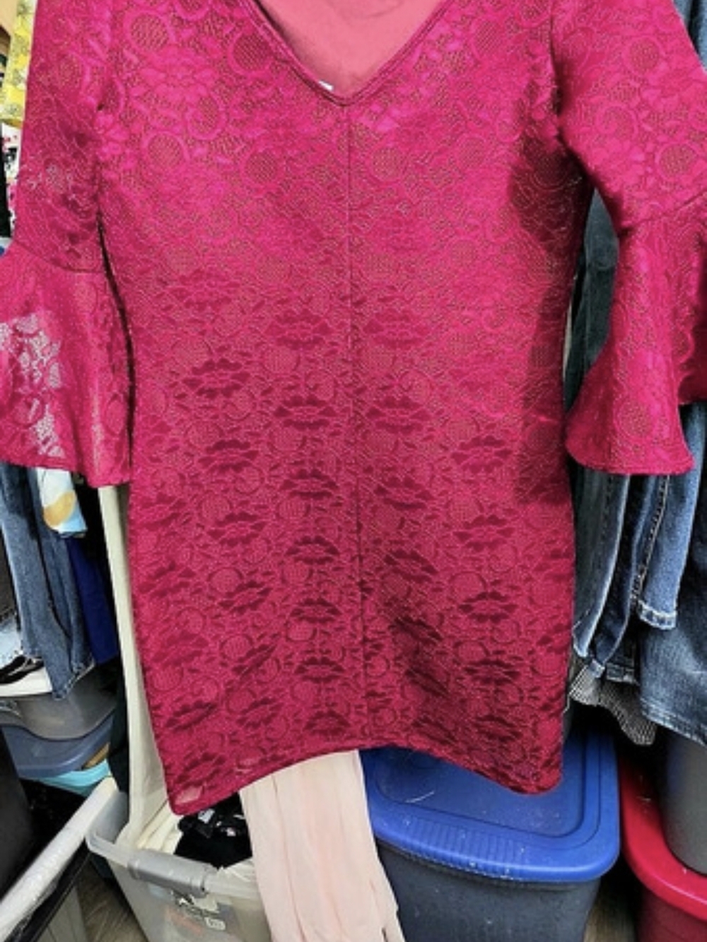 Marina Floral Ruffle Sleeve Top in Pink Size 10